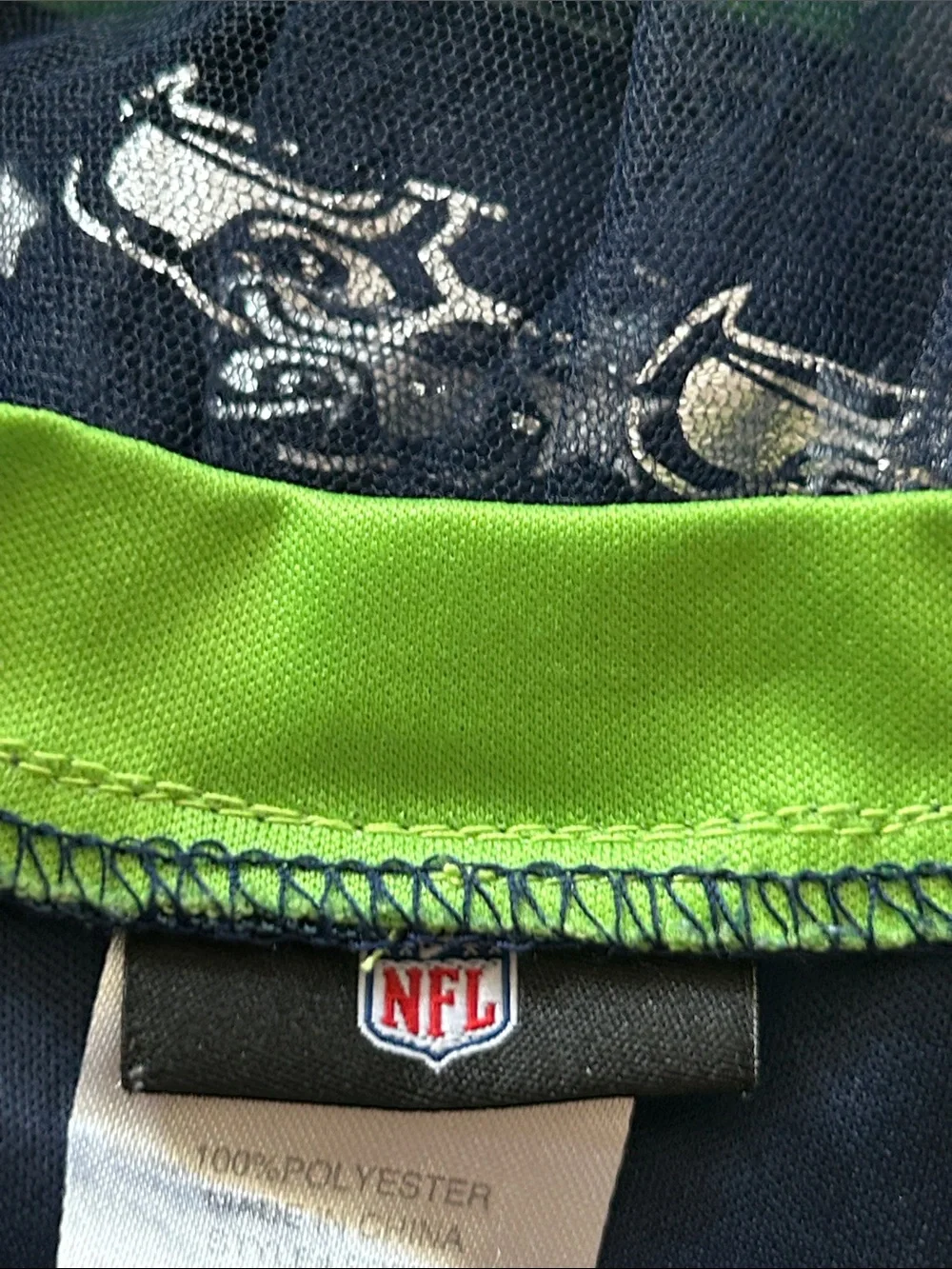 NFL Seattle Seahawks Tailgate Tutu Dress Sz Small w MEASUREMENTS Tulle Skirt